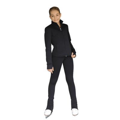 P22 All Black 3Inch Waist Band Skate Figure Skating Pants - Tinas Figure Skating Shop