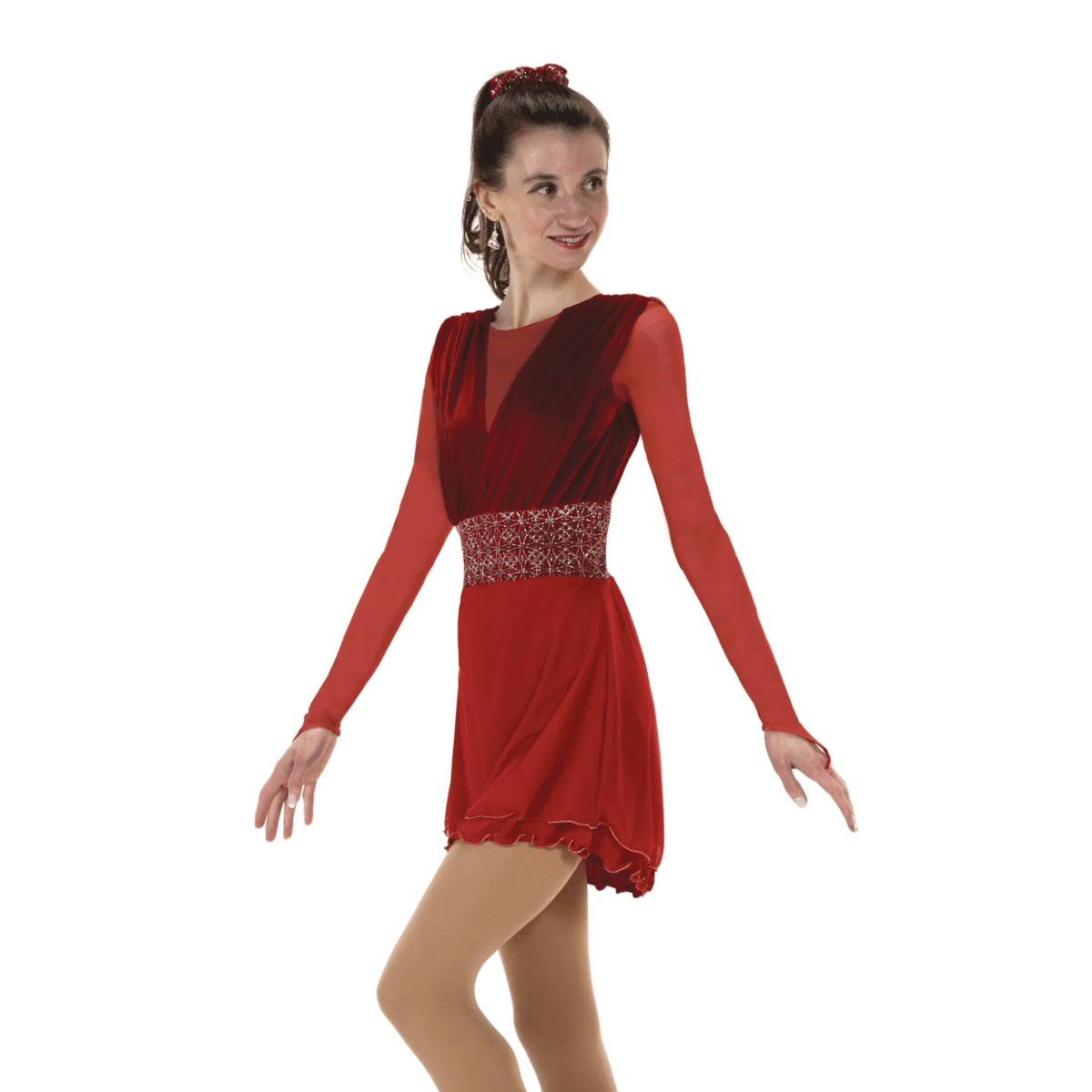 Ruched Ruby Dress