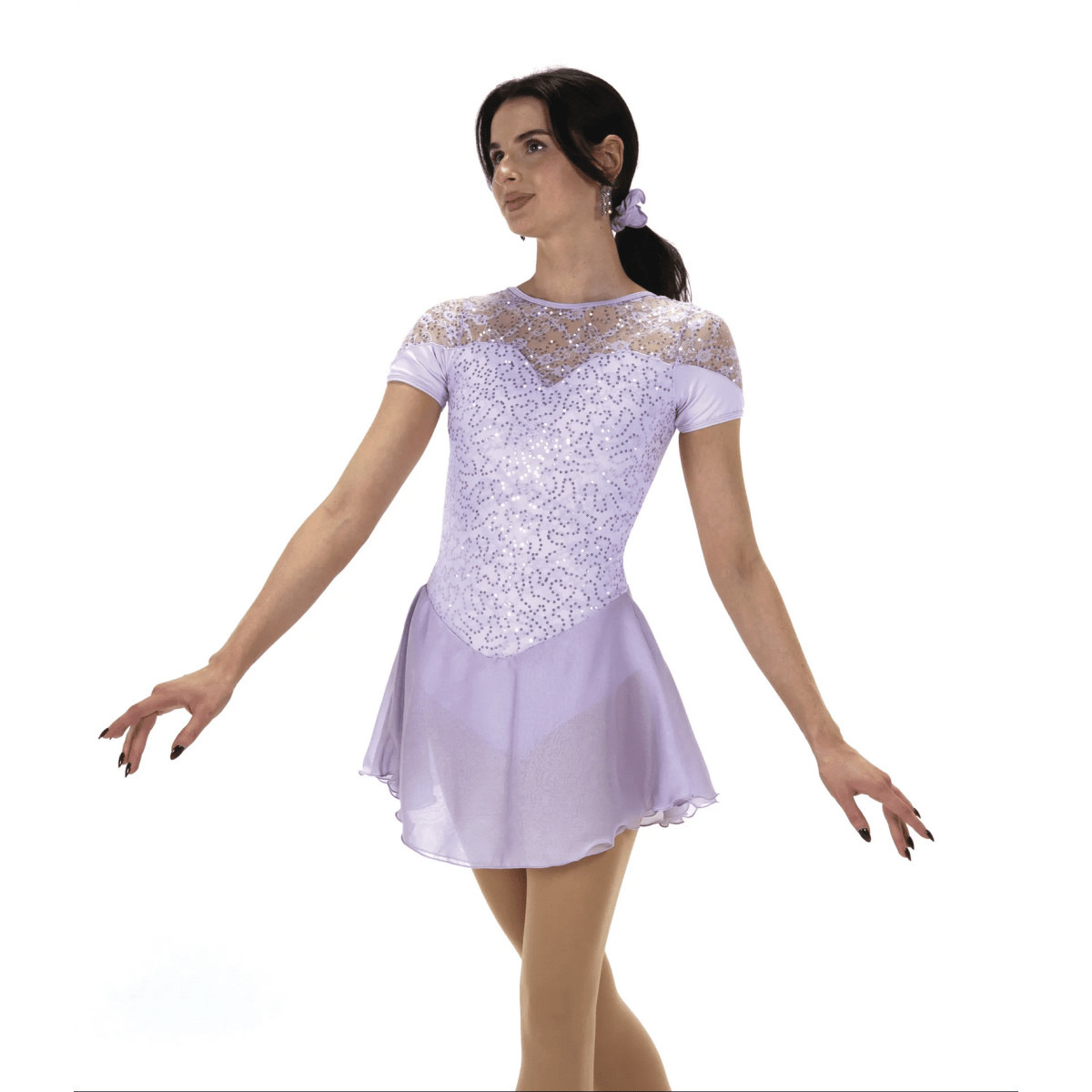 528 Softly Sequins Dress – Light Lilac