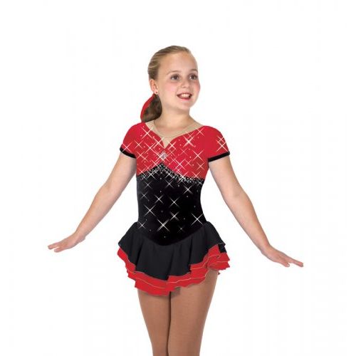 Bling-a-Ling Dress - Black/Red
