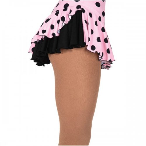 505 Svart/rosa prickig Double back Kjol