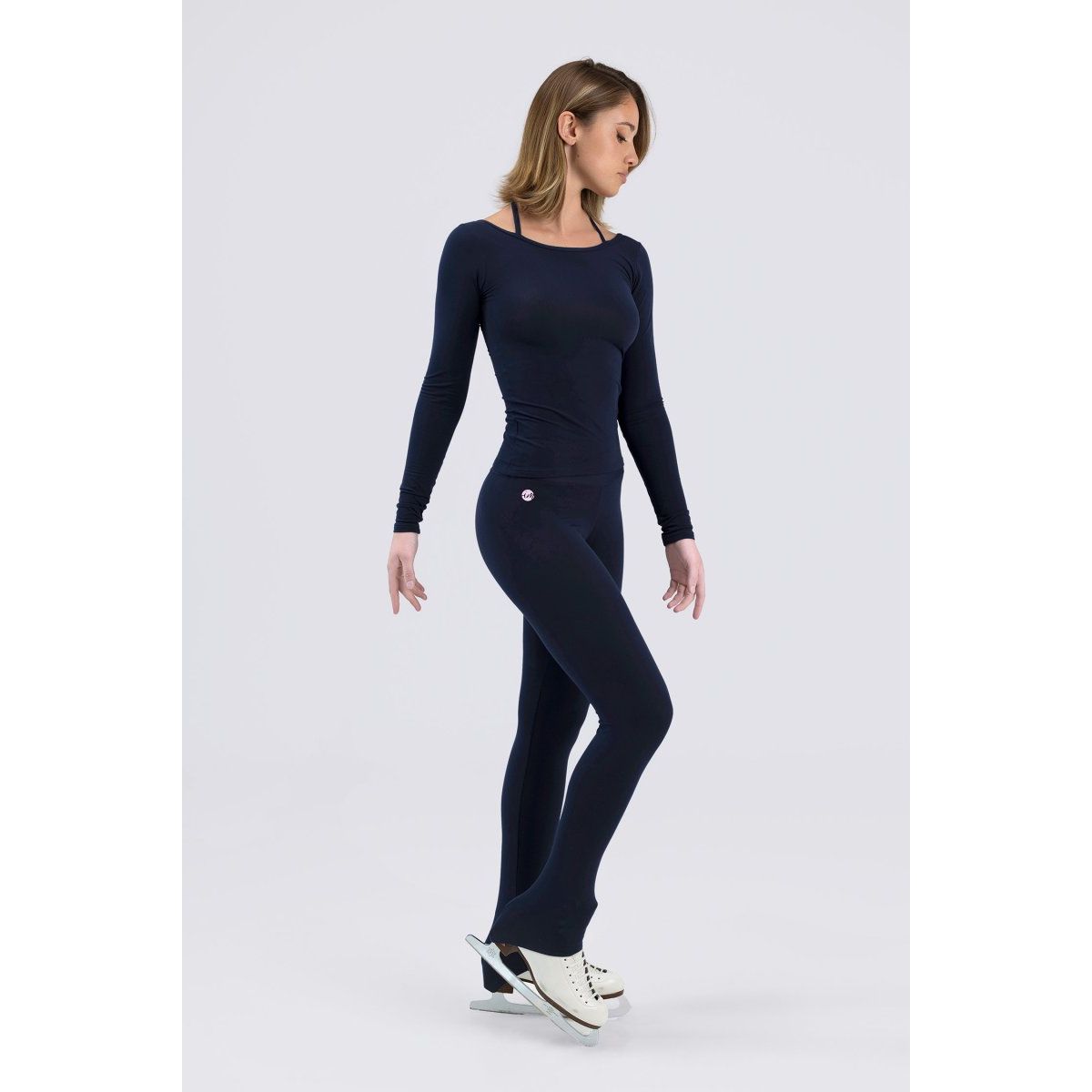 6660 Gardenia Topp - Navy - Tinas Figure Skating Shop