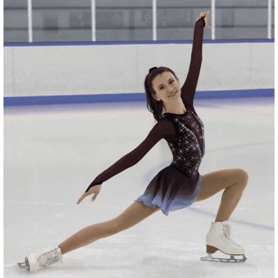 Freeze Dress – Wine Freeze - Tinas Figure Skating Shop