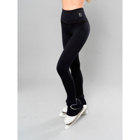 LIGHT THERMAL base leggins black & black mesh