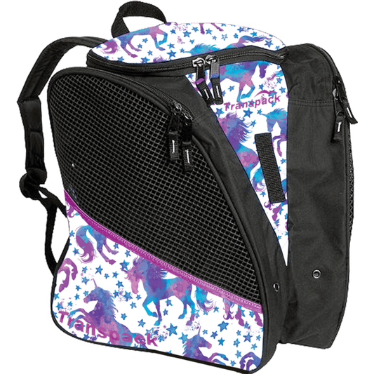 Transpack Skridskoryggsäck Vit Unicorn